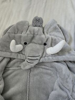 Ardene Black and Gray Elephant Onesie, L